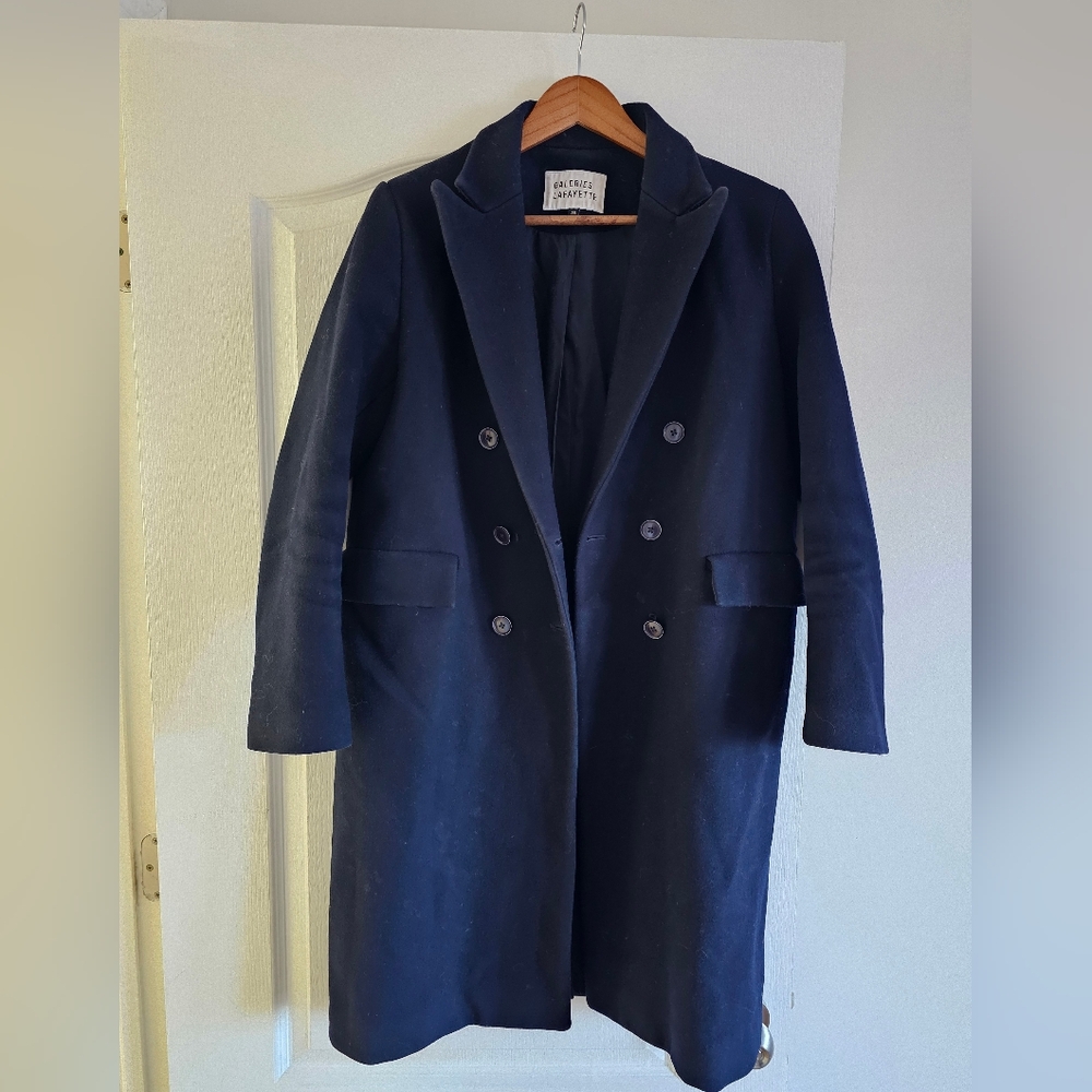 Galeries Lafayette Navy Coat